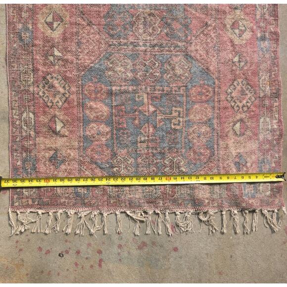 Urban Outfitters Akara Brushed Rug Fringe 3 x 5 Feet Rug - Picture 4 of 6